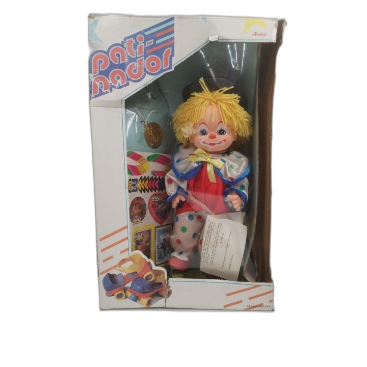 Roly Patinador Jesmar - Poupée Clown Roller Vintage Années 80 - Boîte