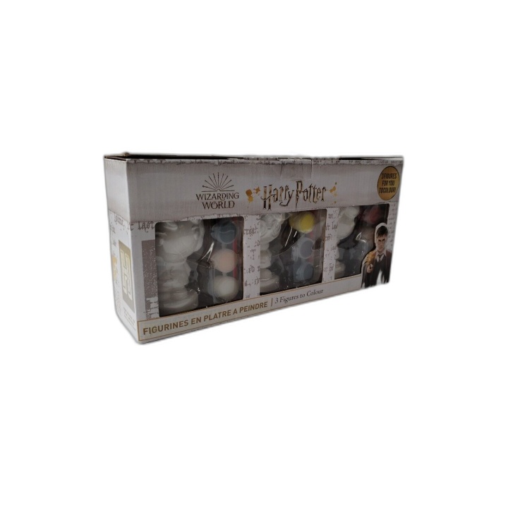 Harry Potter Wizarding World - Kit Figurines en Plâtre à Peindre - 3 F