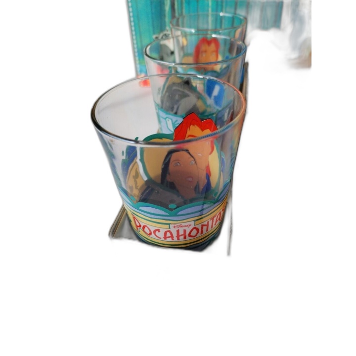 Coffret 6 Verres Disney Pocahontas VMC France Années 90 - Collector Sé
