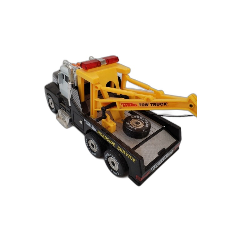 Tonka Roadside Service - Camion Dépanneuse Jouet Vintage - Grue Jaune/