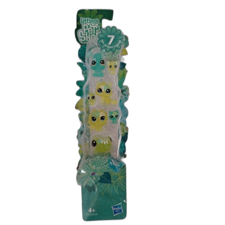 Littlest Pet Shop Hasbro - Pack 7 Figurines Animaux Fleurs Jardin - Ne