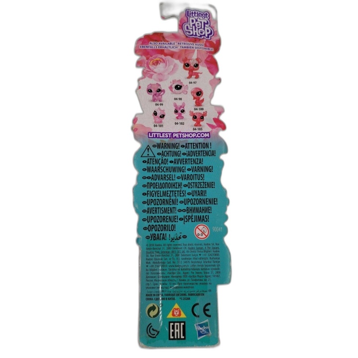 Littlest Pet Shop Hasbro - Pack 7 Figurines Animaux Fleurs Jardin - Ne