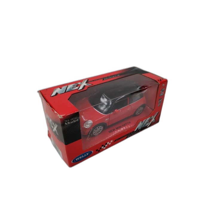 Welly NEX Models - Miniature New Mini Hatch Rouge - Voiture Die-Cast 1