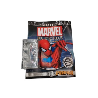 Marvel Jeu d'Échecs Eaglemoss N°1 - Figurine Spider-Man Cavalier Blanc
