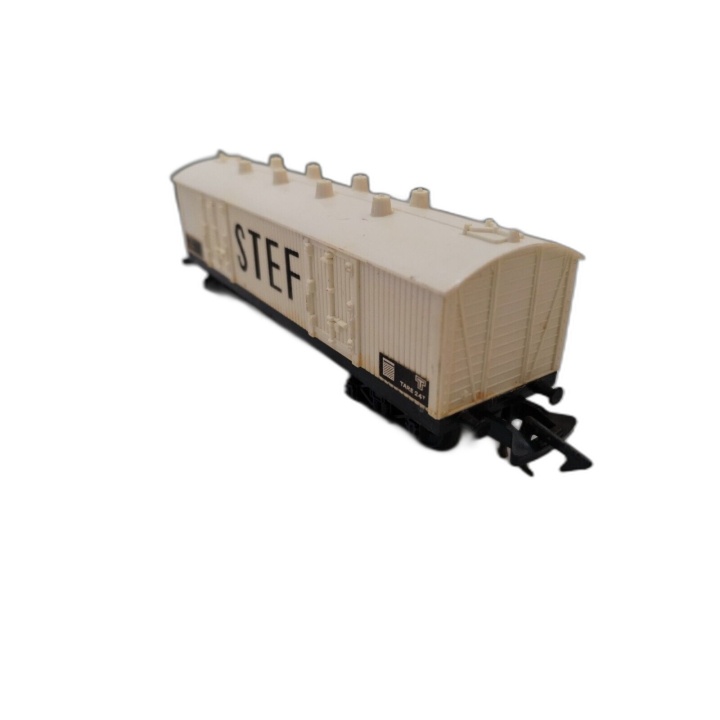 Lot Wagons Trains Miniatures HO - Wagon STEF + Wagons Voyageurs & Marc