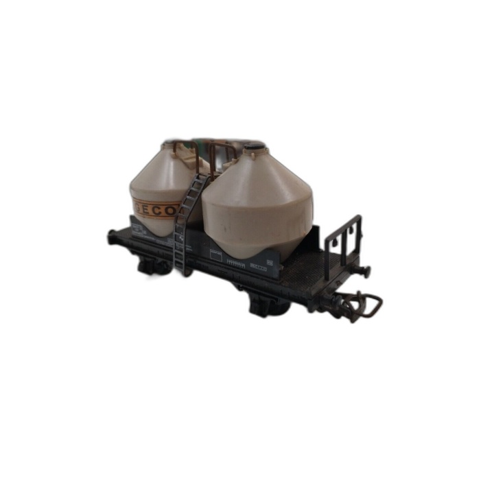 Wagon Plat SNCF Double Silos Algeco HO Modélisme Ferroviaire - Occasio