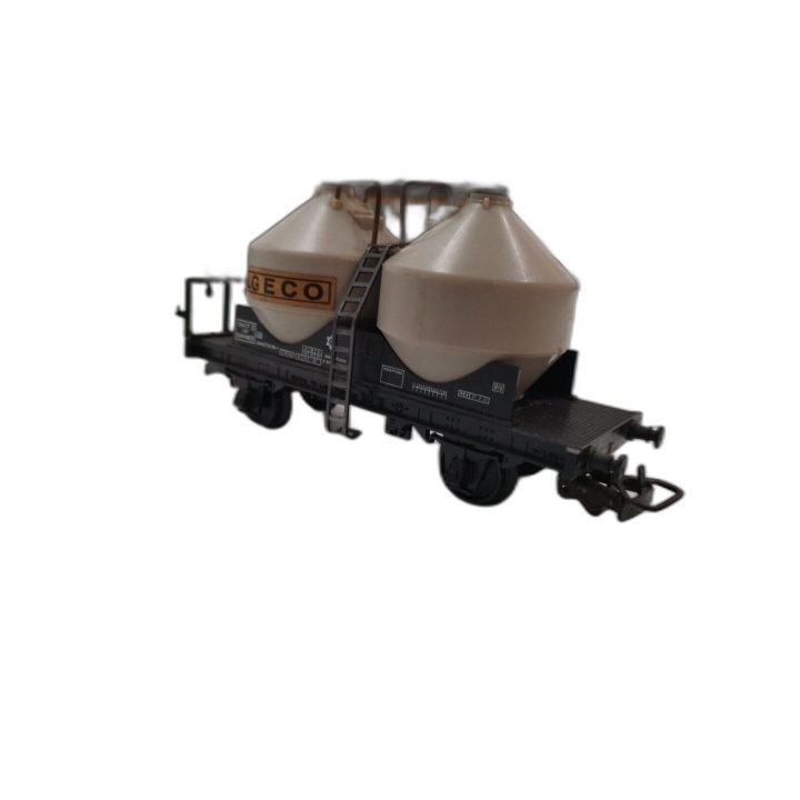 Wagon Plat SNCF Double Silos Algeco HO Modélisme Ferroviaire - Occasio