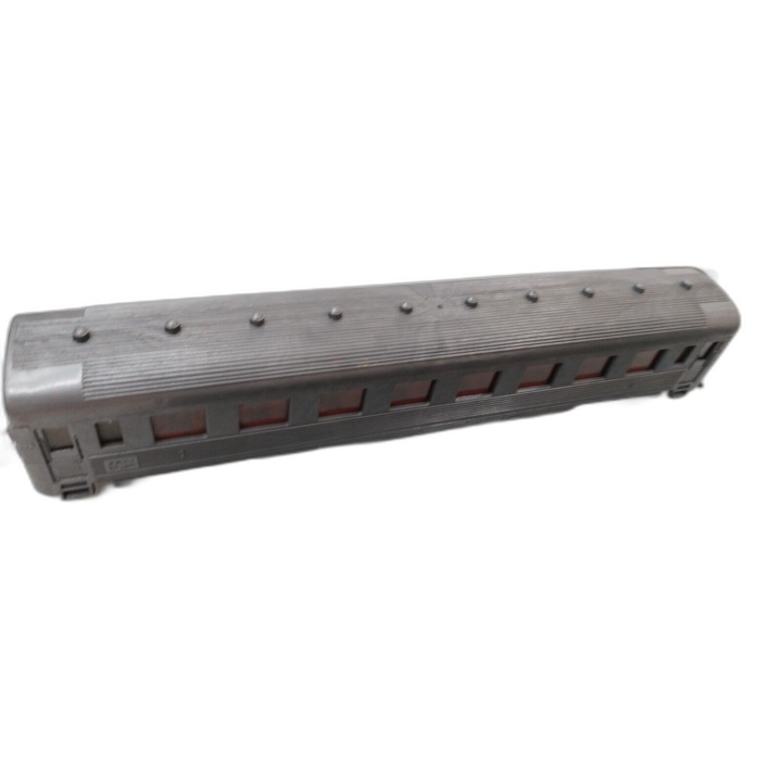 Lot Wagons Voyageurs Modélisme Ferroviaire HO - 3 Voitures Gris Argent