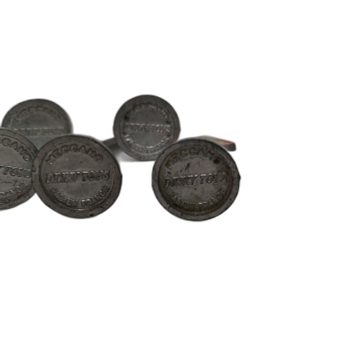 Lot 7 Panneaux Routiers Miniatures Vintage Métal - Accessoires Circuit