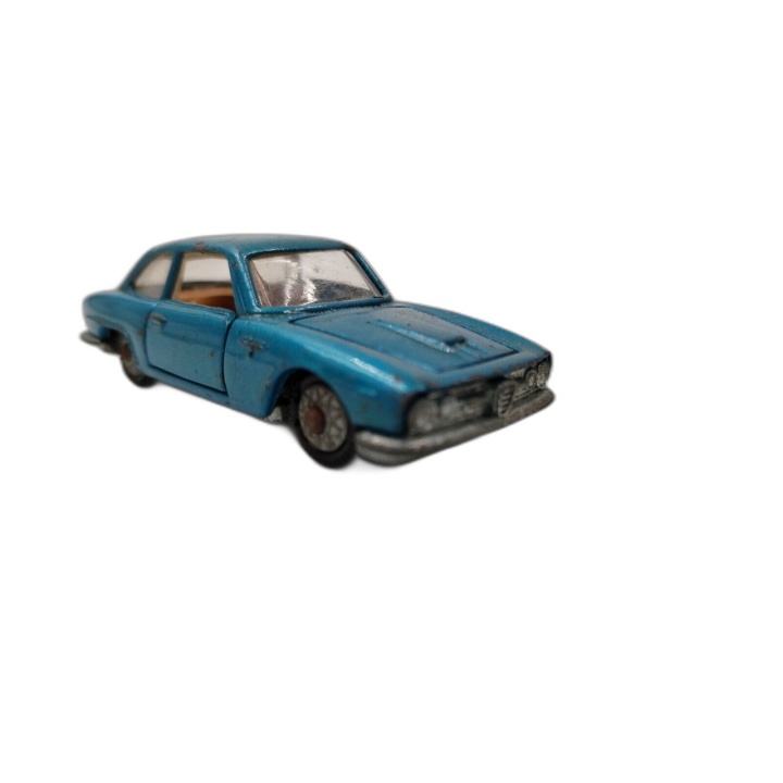 Alfa Romeo 2600 Sprint Politoys 1/66 - Miniature Vintage Métal Bleue -