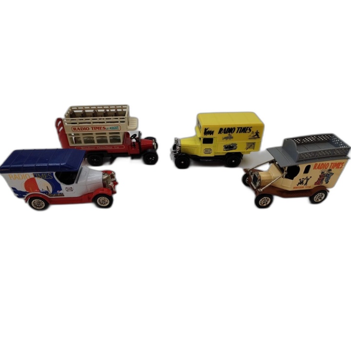 Lot 4 Véhicules Oxford Diecast Radio Times Vintage - Omnibus Ascot - M