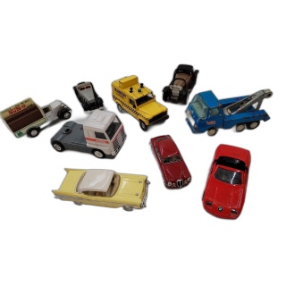 Lot 9 Voitures Miniatures Anciennes - Solido Matchbox Rico BMW - Colle