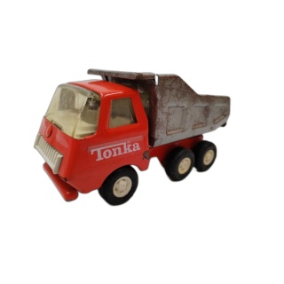 Tonka Camion Benne Vintage Métal Rouge - Jouet Ancien Collection Année