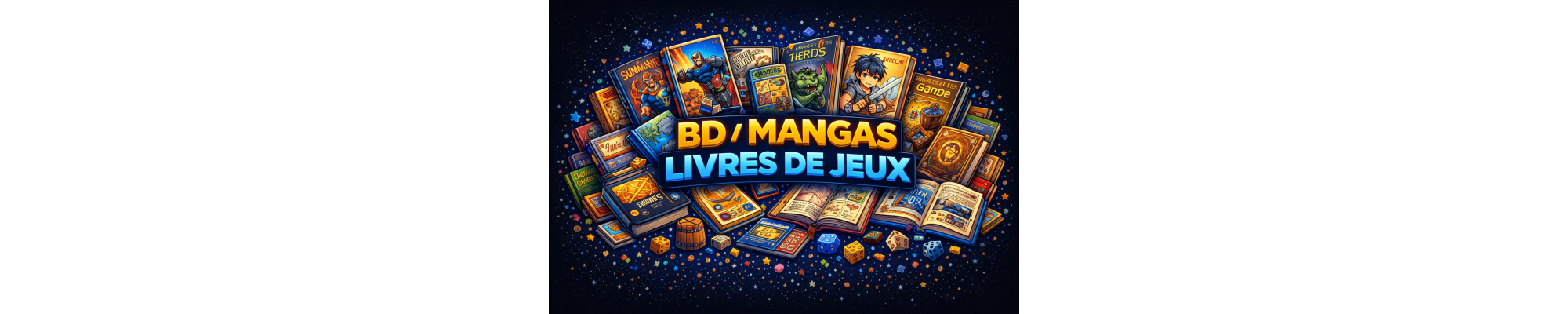 📚 BD, mangas, comics & livres de jeux – Lecture geek & collection